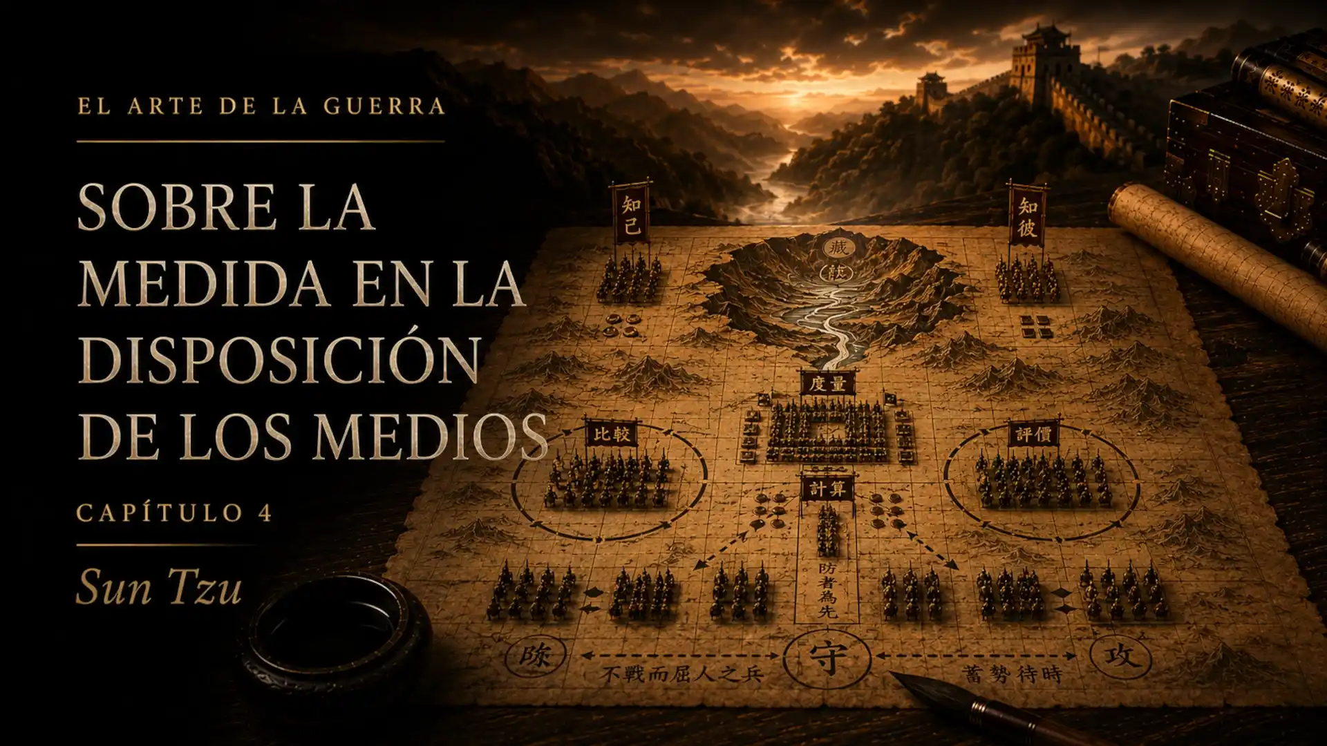 Sobre la medida en la disposición de los medios de Sun Tzu narrado por Luis Carballés