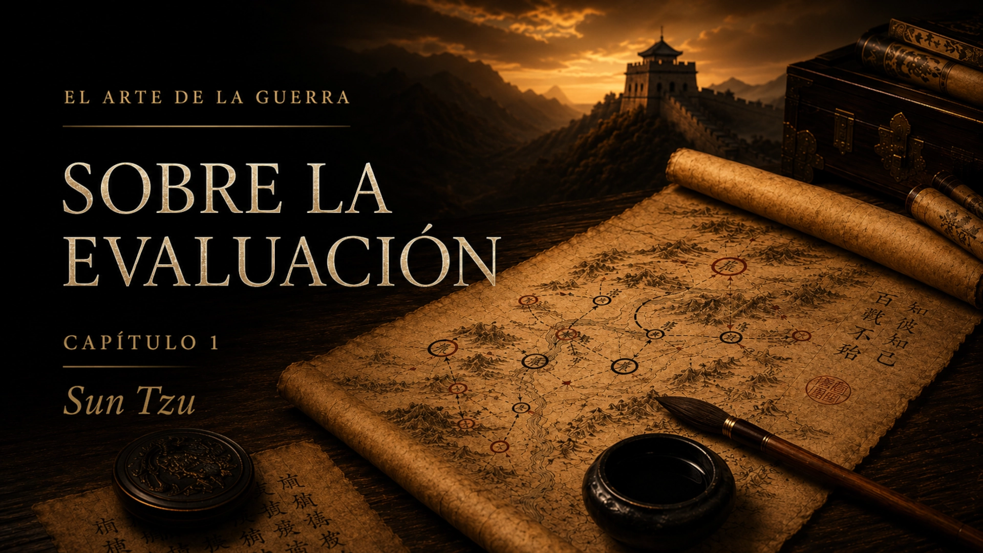 El arte de la guerra sobre la evaluación de Sun Tzu narrado por Luis Carballés