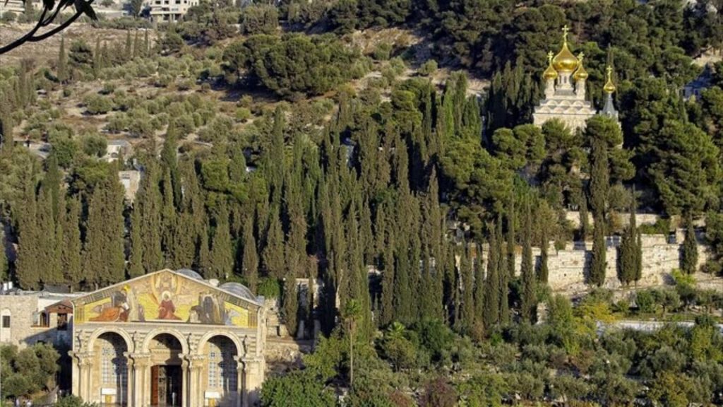 Monte Olivete o Monte de los Olivos en la actualidad, ubicado en el Valle de Cedrón en Jerusalén.