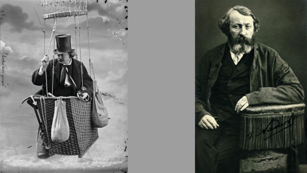 A la izquierda el fotógrafo Nadar y a la derecha el editor Pierre-Jules Hetzel; ambos cambiaron el destino de Julio Verne.